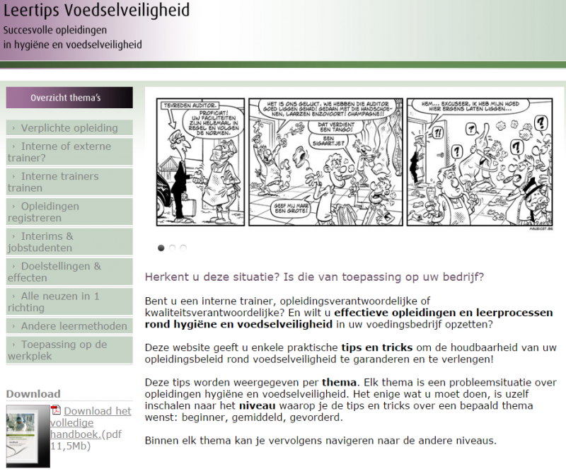 Leertips Voedselveiligheid